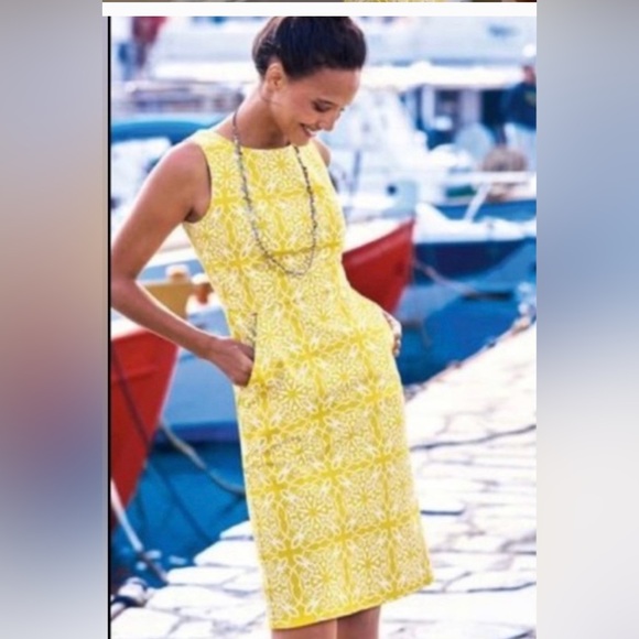 Women’s Boden Talia Mimosa Woodblock Print
Sleeveless Dress Size 8 - Picture 12 of 12